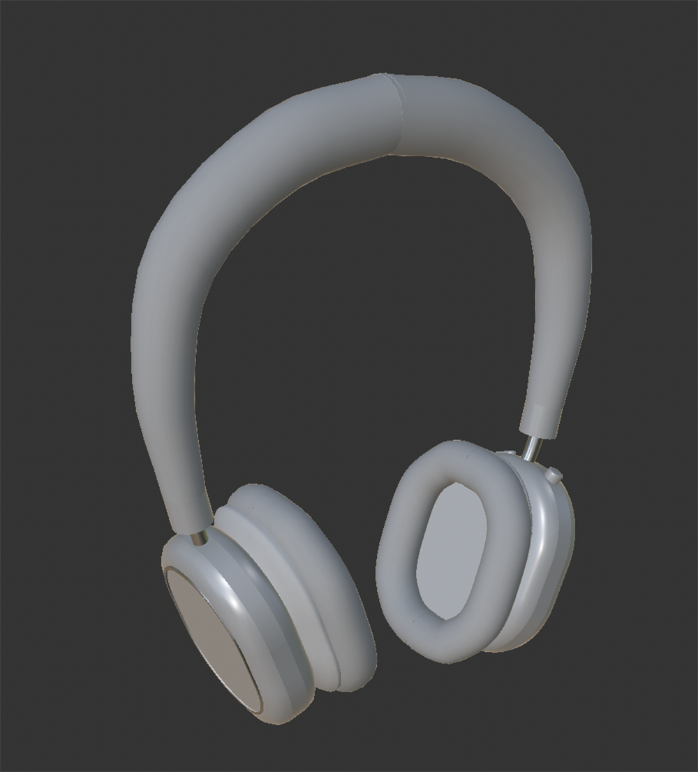 The front of the headphone's model