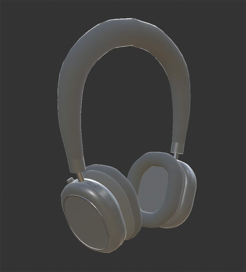 The side of the headphone's model