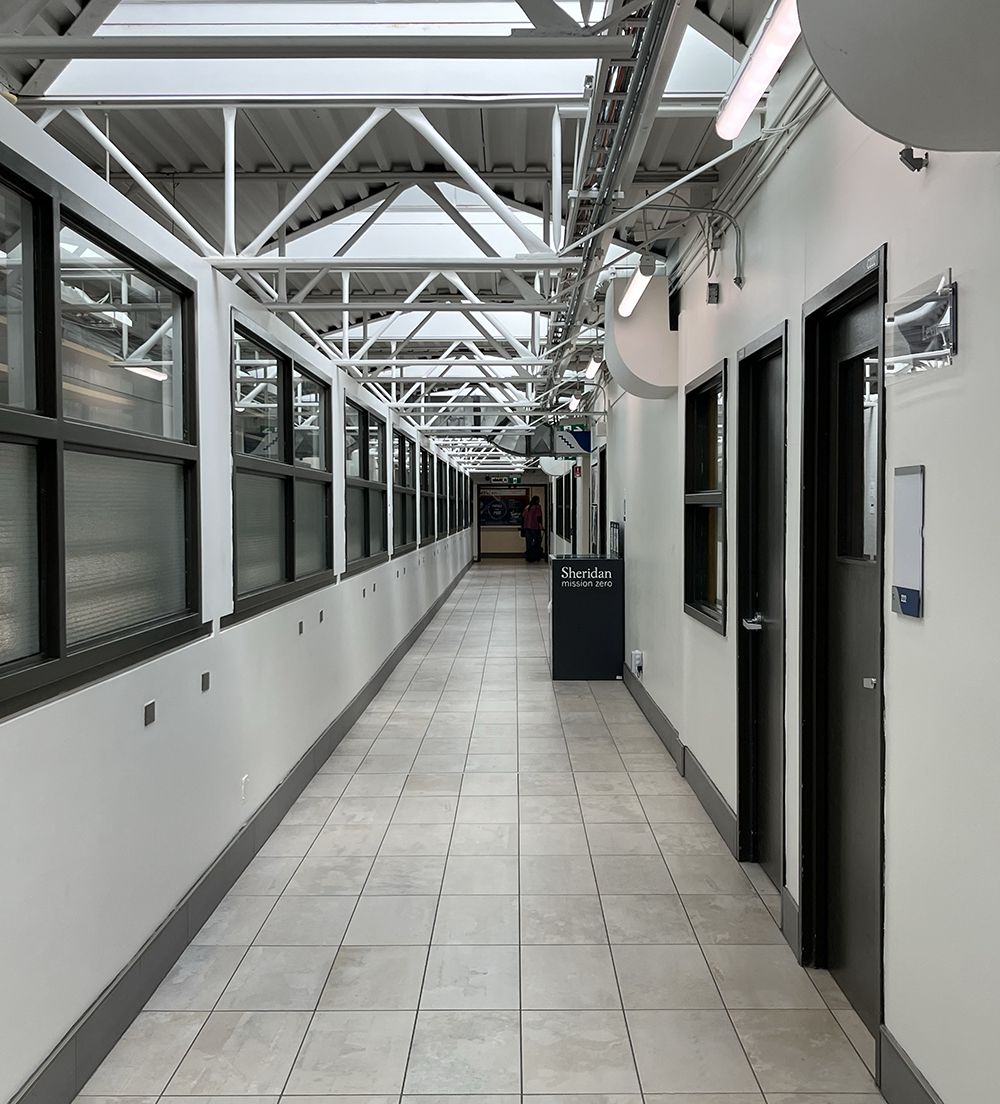 Sheridan College, Learning Common on second floor's corridor