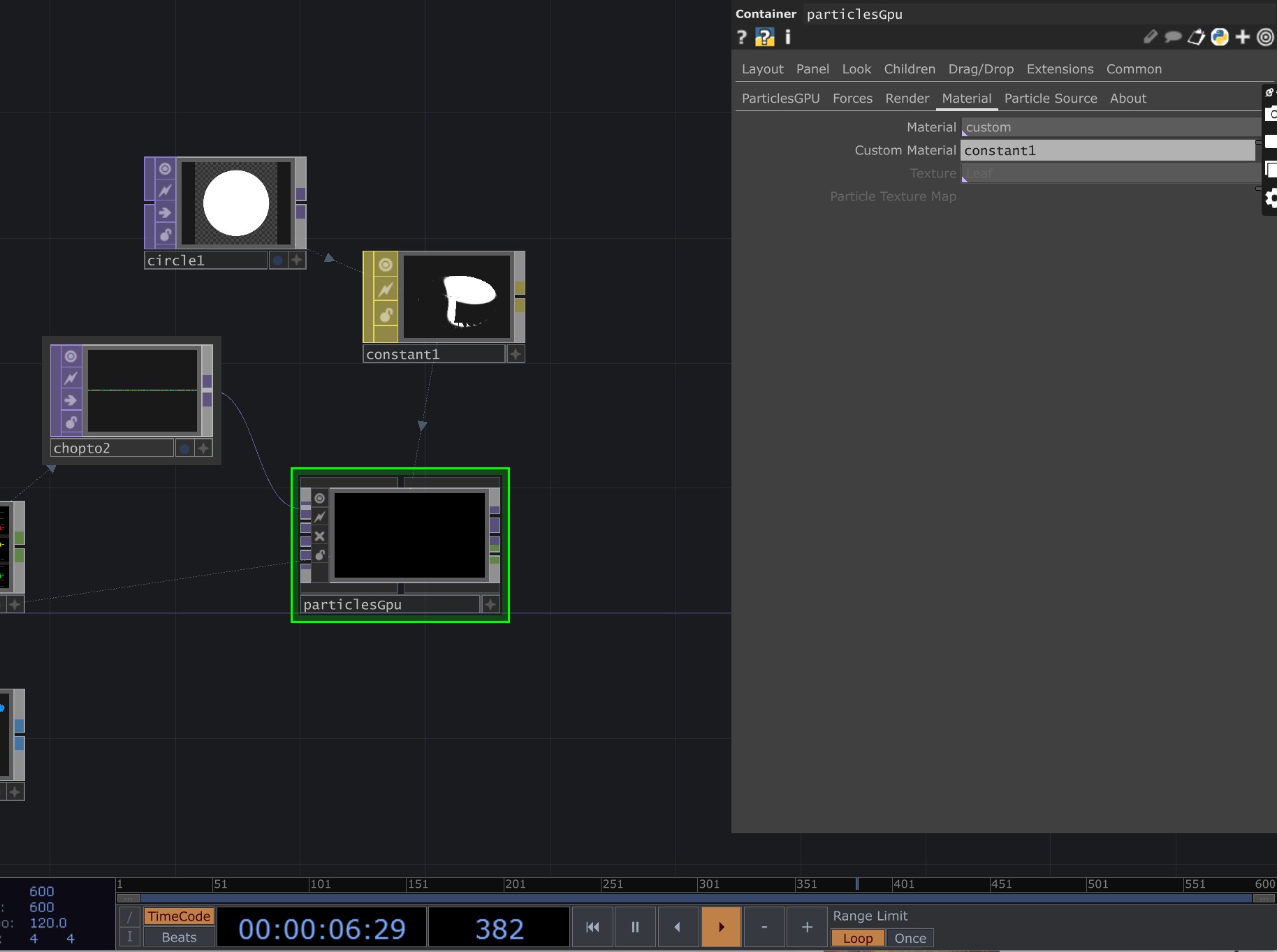 The tutorial taught us how to use TouchDesigner, such as how to change color and how to change texture. This is one of the step that we used when change the texture.