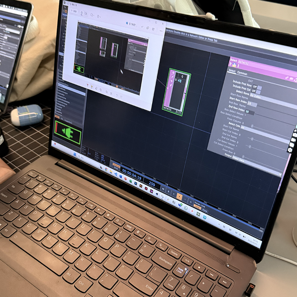 Learning how to make a new file through Touch Designer and how to add more sensor on Touch Designer to make different interaction and effects.
